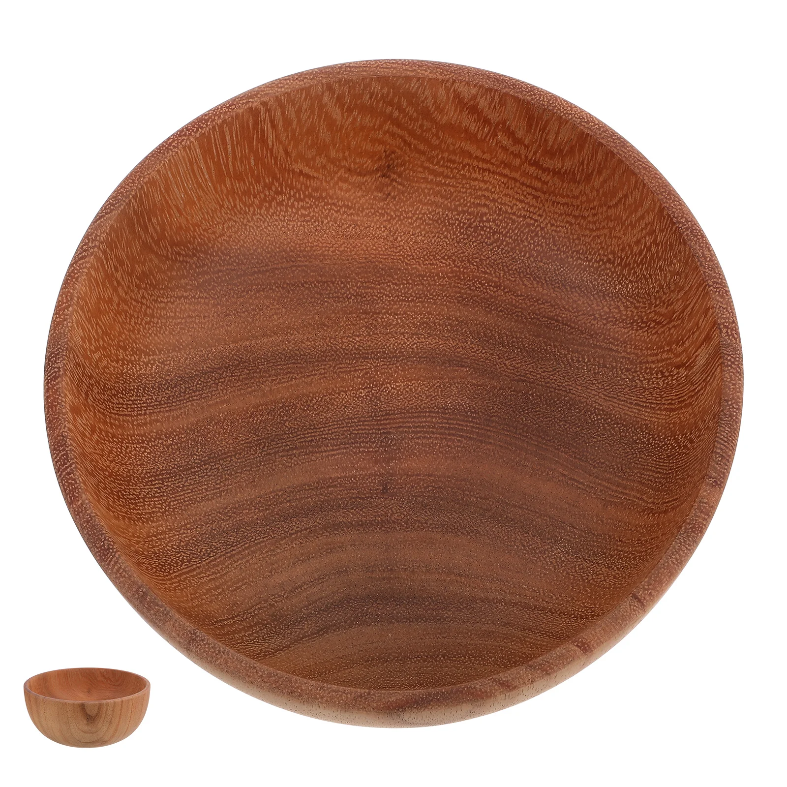 

Acacia Wood Large Wooden Salad Bowl Rustic Fruit Serving Bowl For Kitchen Dining Table Decorative Wood Bowls