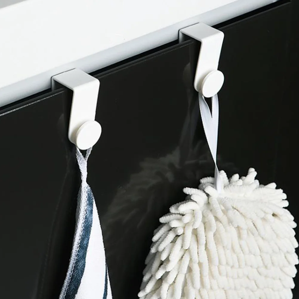 

6pcs Multipurpose Over Door Hooks Plastic Hanging Organizer For Kitchen Bathroom Closet Storage Space Saving No-Trace Hooks