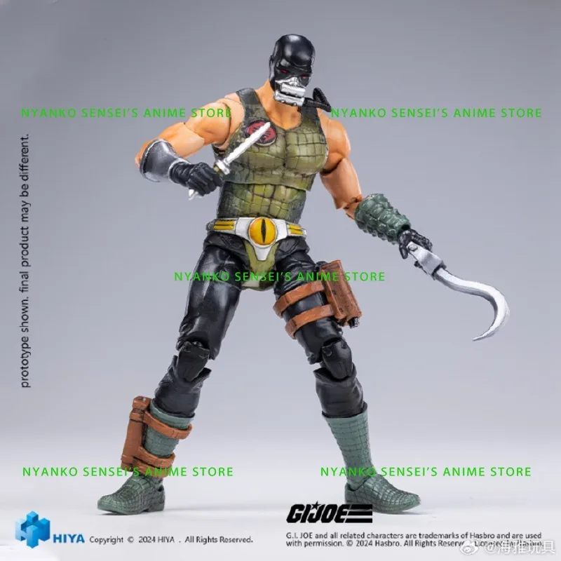 متوفر في المخزون HIYA GIJOE Fiona Master Croc 1/18 شخصيات الأكشن ألعاب أنيمي دمية هدية مزخرفة نماذج هواية المقتنيات