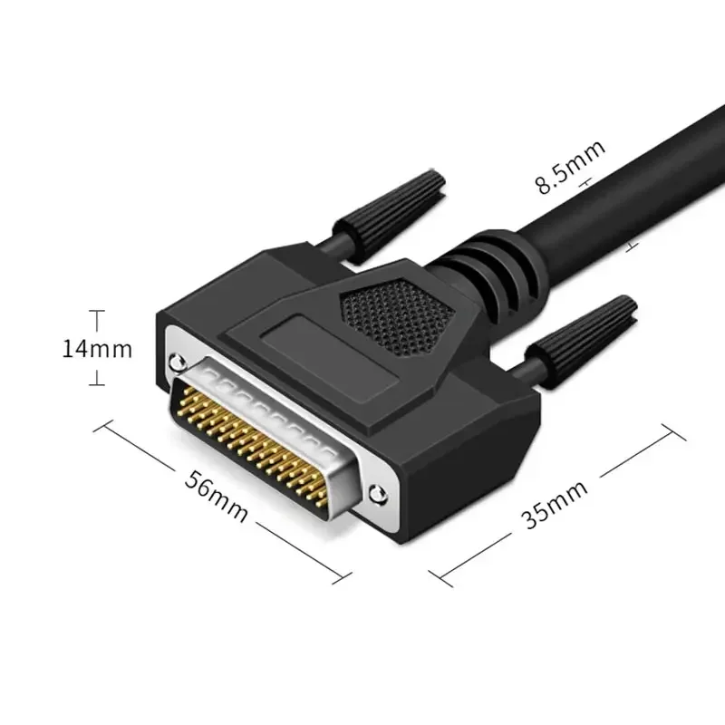 Pure Copper DB44 Data Cord Male to Male to Female 3 Row of 44Pin Extension Cable Industrial Grade CNC Programmer Signal Wire