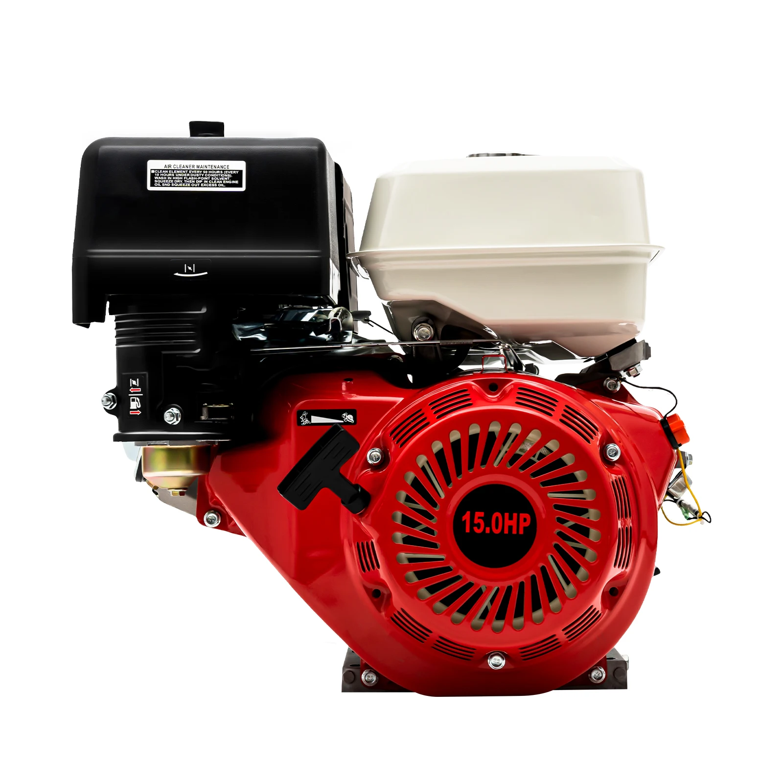 9700W 15HP Gasoline Engine 420CC 4 Stroke Gas Motor Engine Pull Start with Air Cooling System 3600Rpm for Go Kart Water Pump