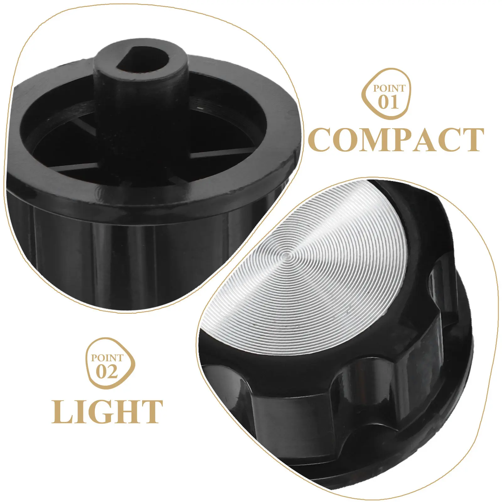 2Pcs Control Knob Button Set Universal Fit Air Fryer Oven Gas Stove Electric Range Pressure Cooker Cooktop Heater Rotary Switch