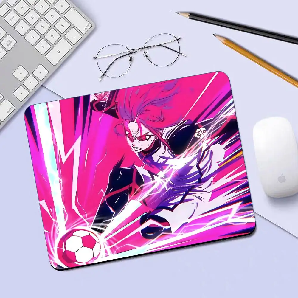 Tapis de souris avec serrure bleue, dessin animé japonais, petit tapis de souris pour PC Gamer, décoration de bureau, pour bureau
