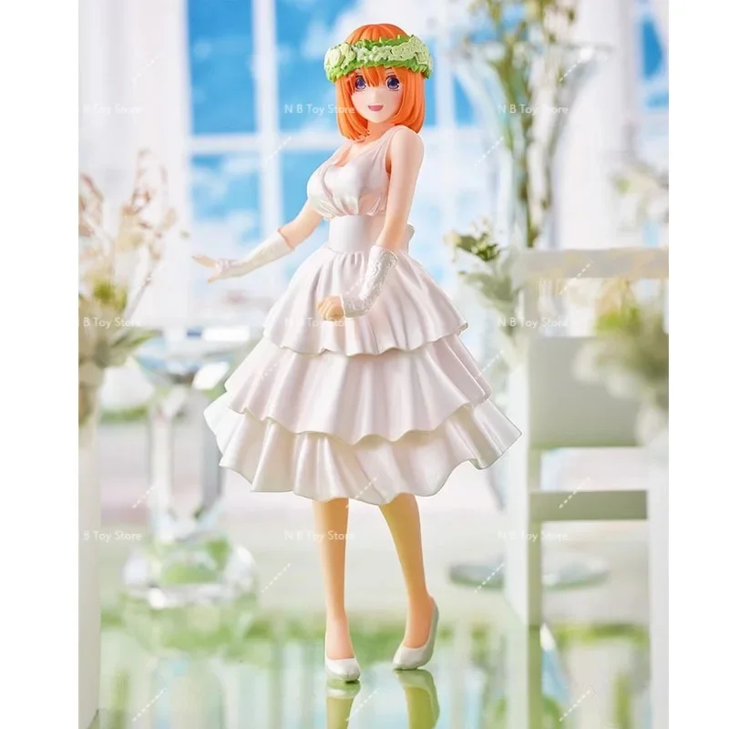 Bandai vraiment la Quintessence Quint Uplets figurine d'anime Nakano Ichika Yotsuba robe de mariée figurine jouet pour enfants cadeau