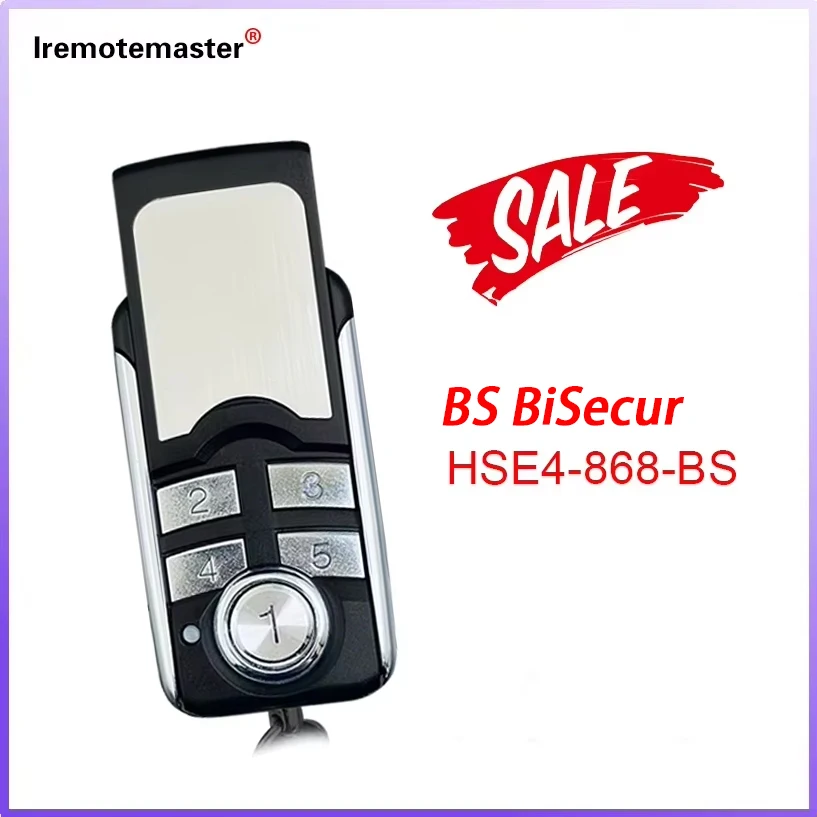 

2025 New For BS BiSecur 868 Compatible With HSE4 HS1 HS4 HS5 HSP4 HSD2 HSE2 HSE5 HSE1 Garage Door Remote Command Transmitter