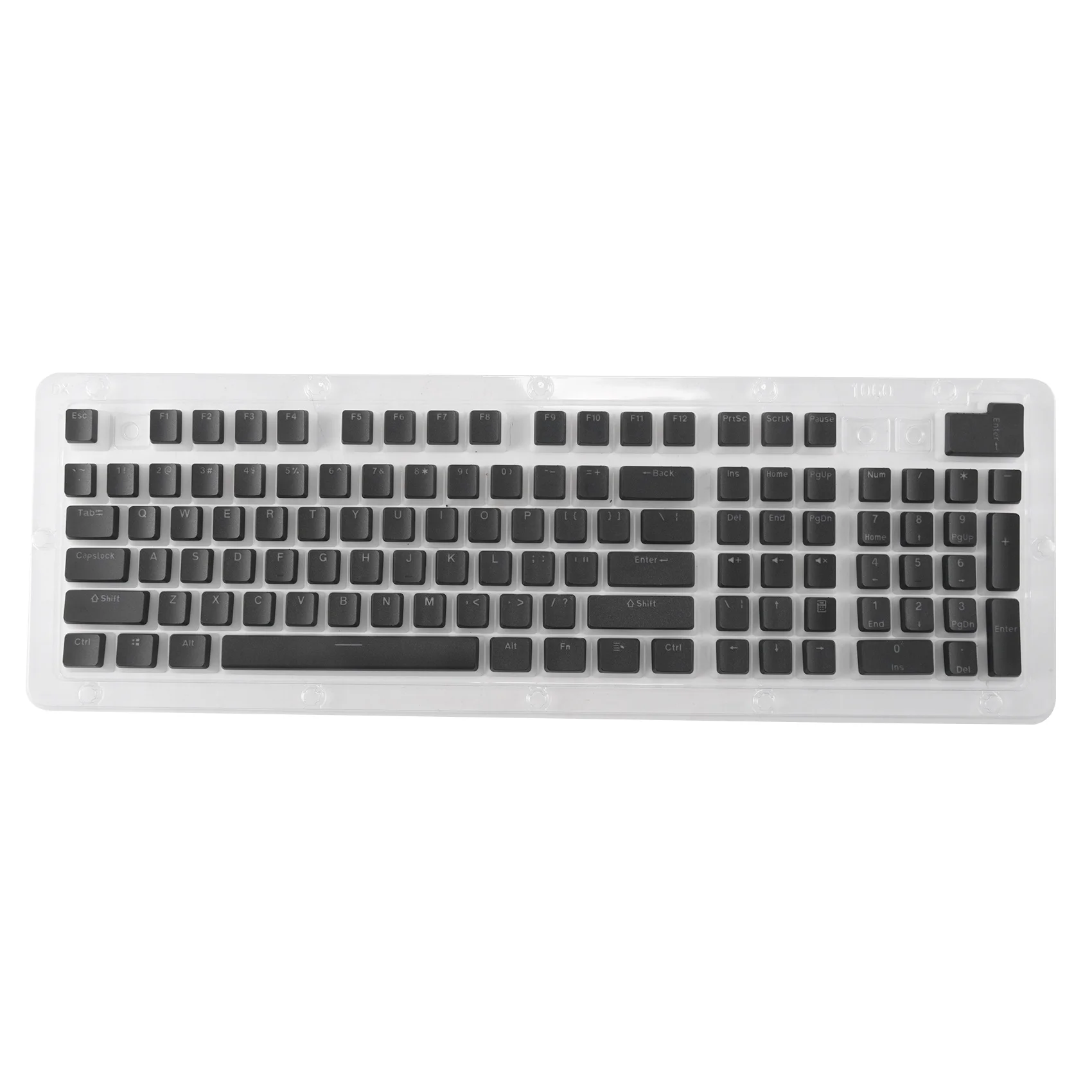 

Double Lens Backlit PBT Pudding Keycap Set, Suitable for Conventional 104