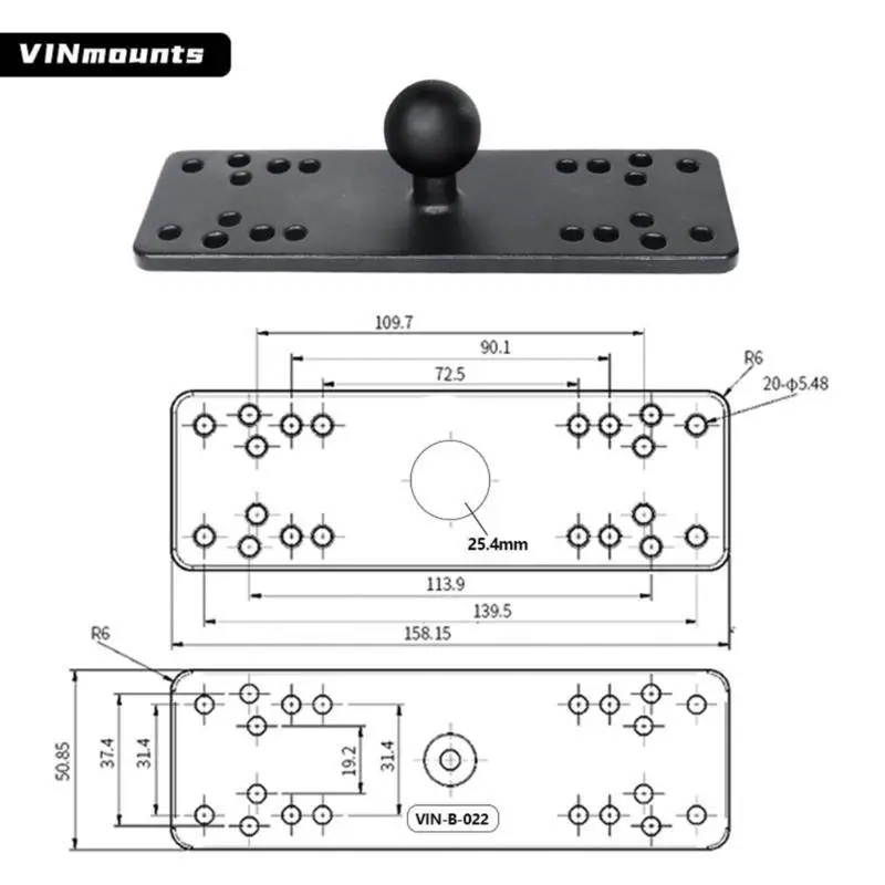 Stabilized Marine Sonar Bracket Multiple Position Adjustable Saltwater Durability  