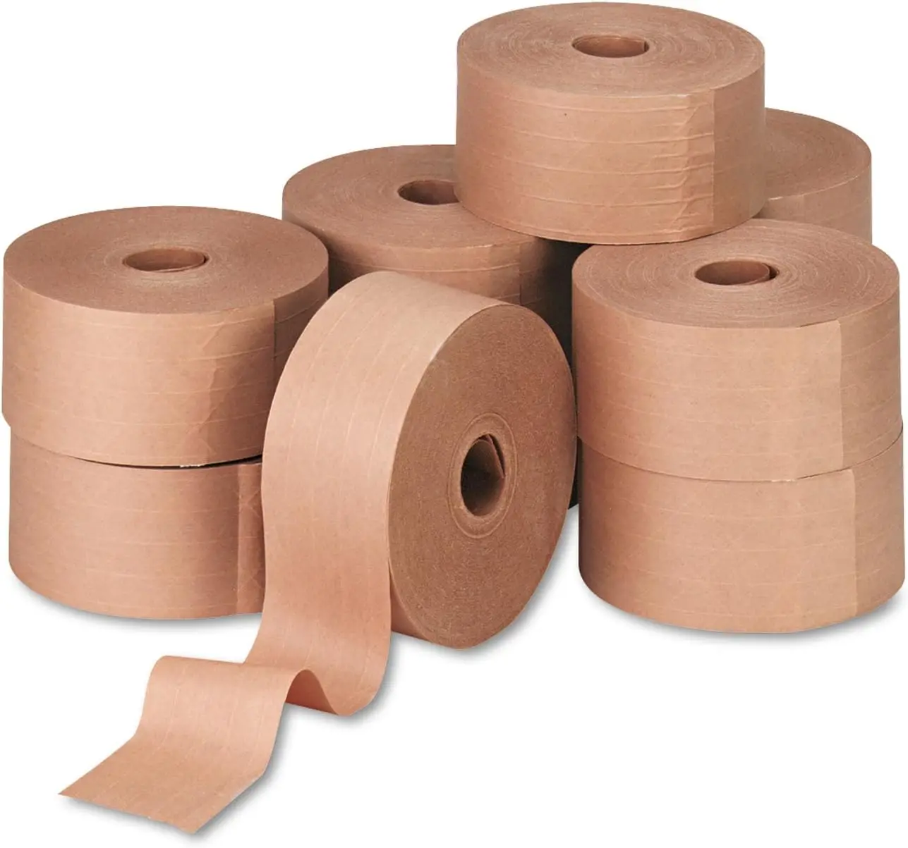 

44HD007 Reinforced Gummed Kraft Sealing Tape, 3 x450 ft, 10 Rolls per Carton