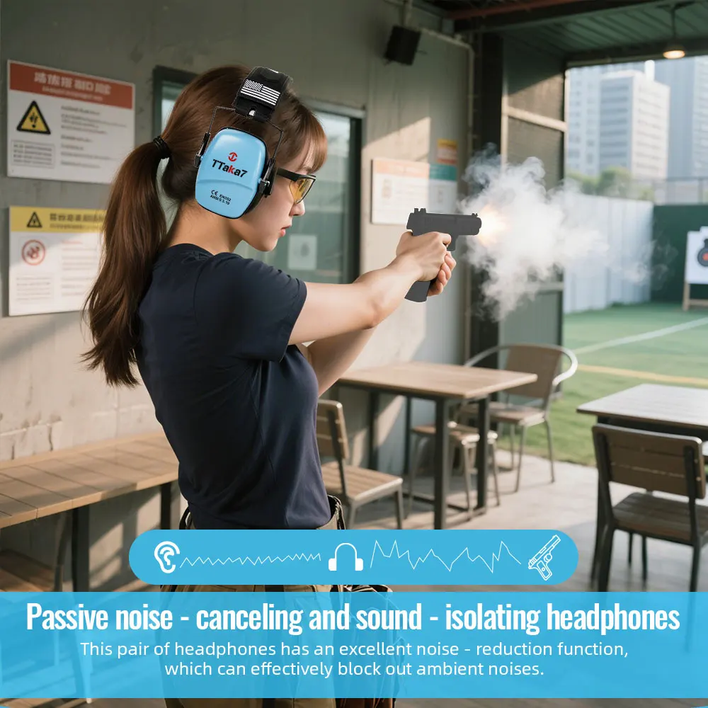 Army Grade Tactical Earmuff Hearing Protection Headset - NRR 25dB Noise Reduction for Shooting Training & Outside Hunting