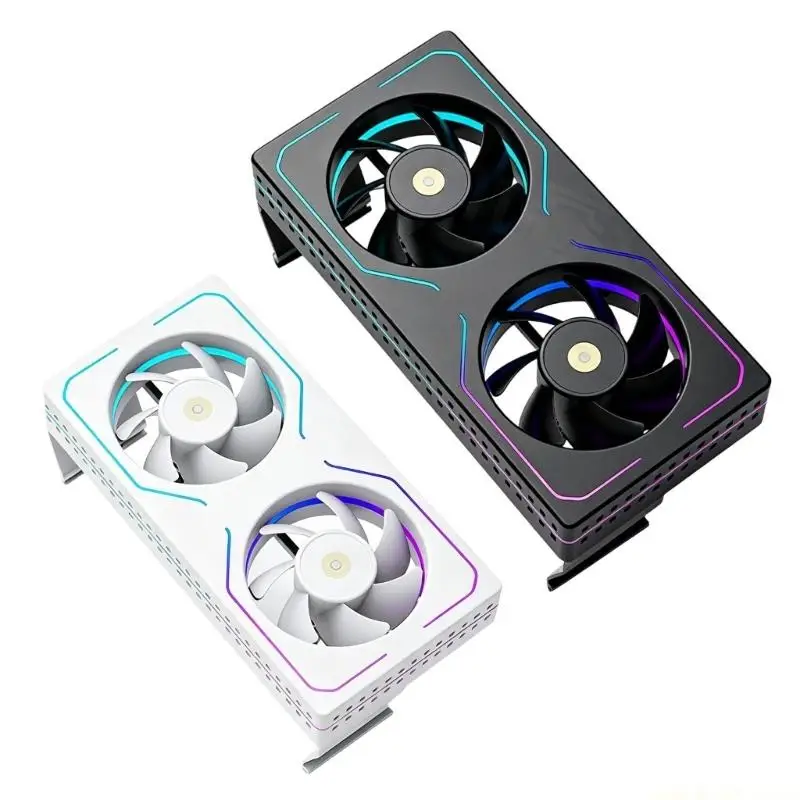Active Cooling Memory Heatsink Fan ARGB PWM Control Easy Clip Installation