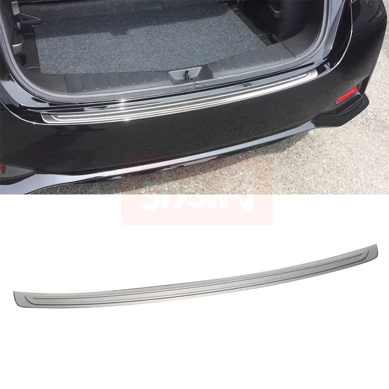 1 PCS Rear Bumper Scuff Protection Plate Car Styling for NISSAN NOTE E12 Stainless Steel Exterior Accessories Decorative Strips