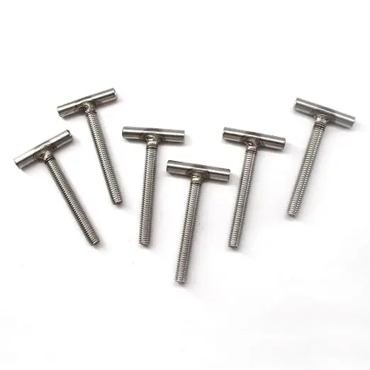 M4 M5 M6 M8 M10 M12M14M16 304 Stainless Steel Cylindrical Welding T-Shaped Screws Type Welding Screws For Chute Rail Miter Track