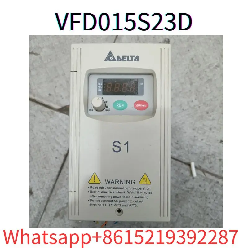 

second-hand Inverter VFD015S23D 220V 1.5KW tested ok