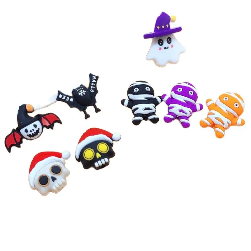 20/50Pcs 3D Pumpkin Silicone Beads Food Grade Cartoon Focal Silicone Beads For Jewelry Making DIY Pen KeyChain Accessories