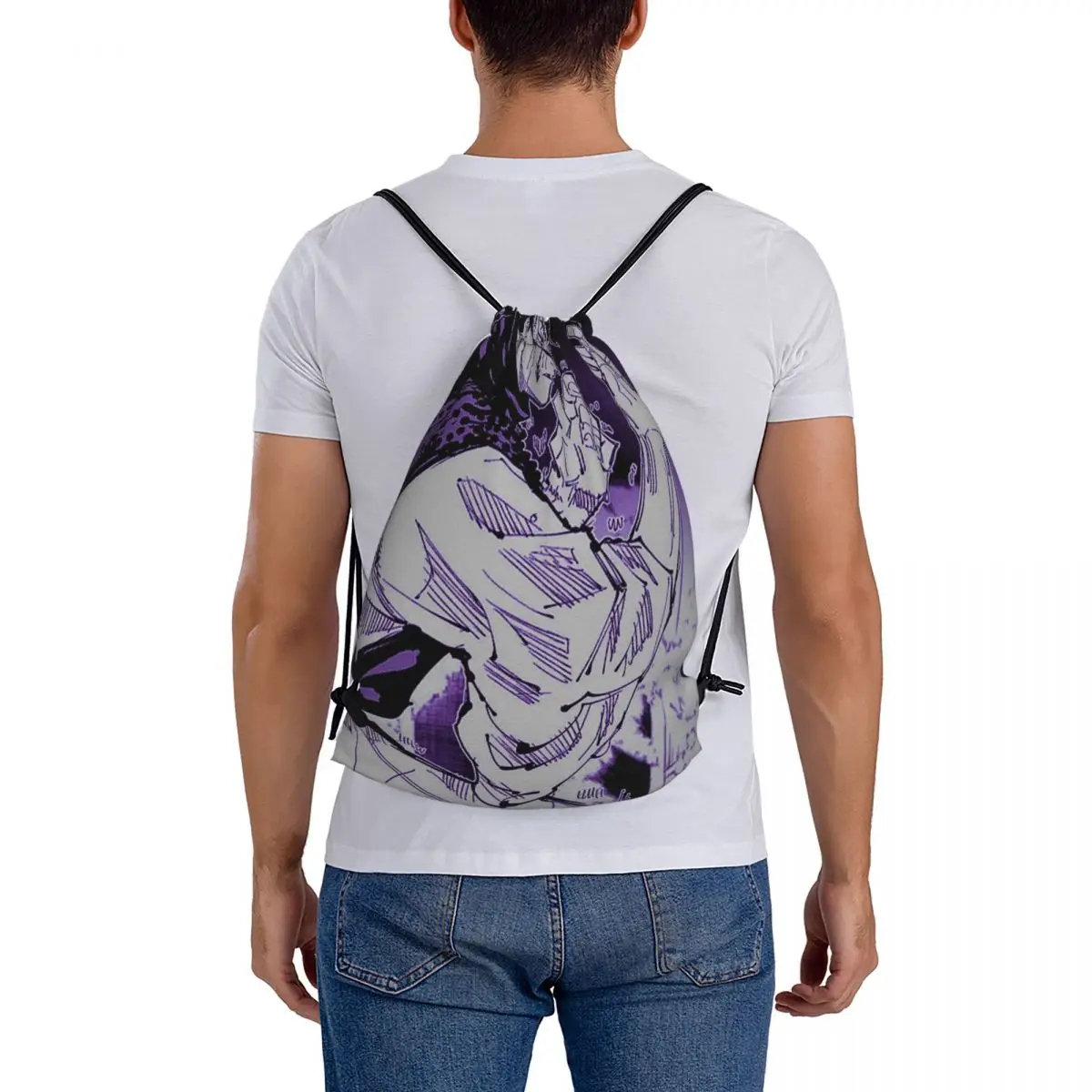 

Choso JJK Anime Jujutsu Kaisen Backpacks Portable Drawstring Bags Sports Bag Book Bags for Travel Students