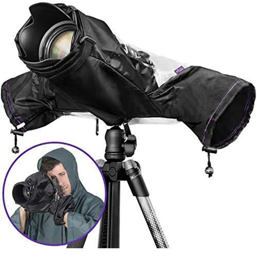 Professional Camera Rain Cover Waterproof Protector Adjustable Sleeve Outdoor Photography Accessory Dust Snow Sand Resistant
