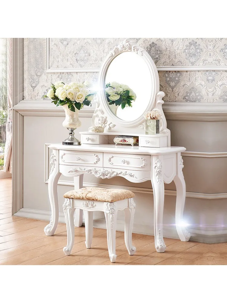 Dresser Bedroom Modern Simple Princess Makeup Cabinet Dressing Table