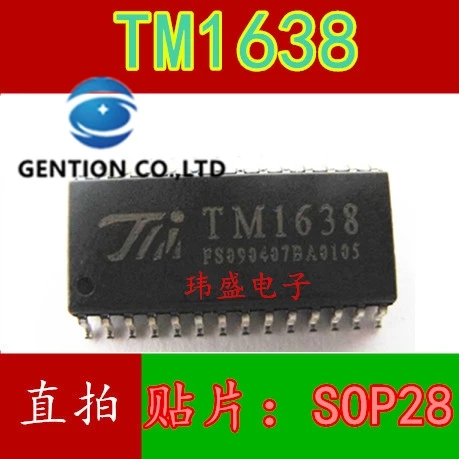 

10PCS TM1638 SOP28 ED digital tube driver chip in stock 100% new and original