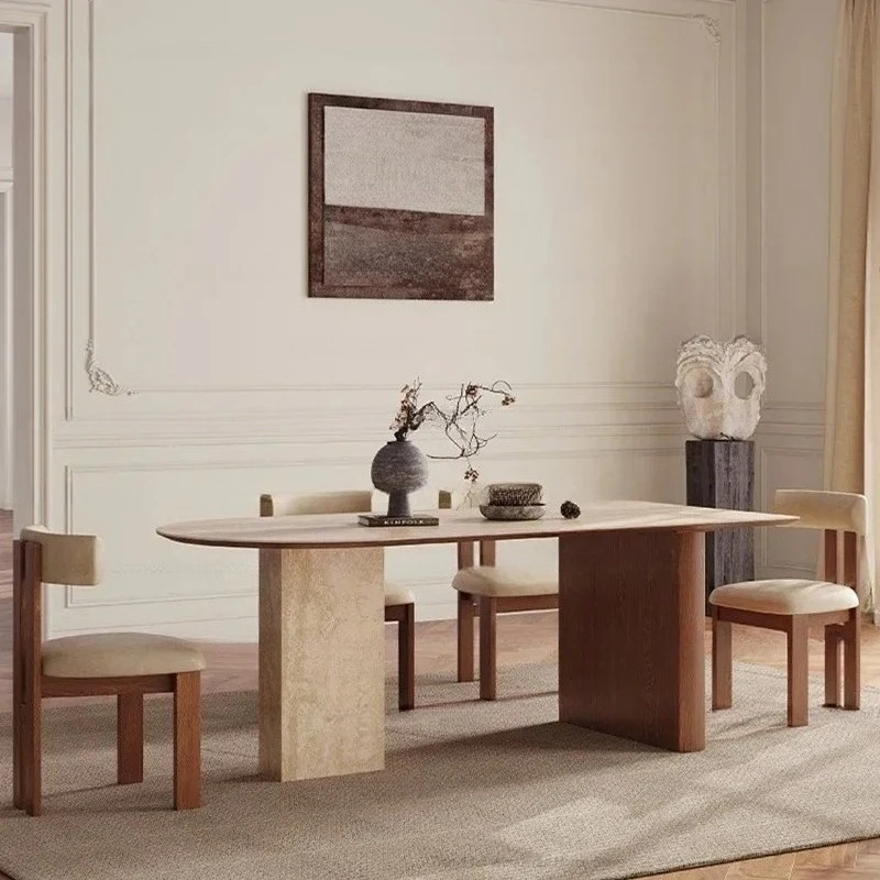 Modern Simplicity French Style Dining Tables Creative High-end Solid Nordic Dining Tables Restaurant Home Furniture Vajilla HBDT