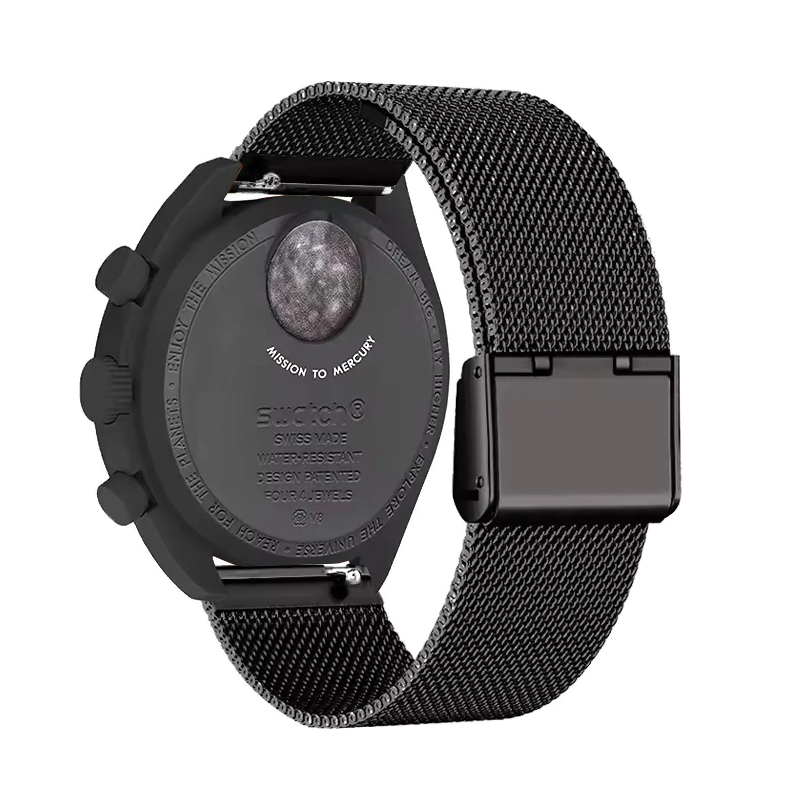 

Metal Bands for Omega X Swatch Moonswatch Band, Stainless Steel Mesh Breathable Strap