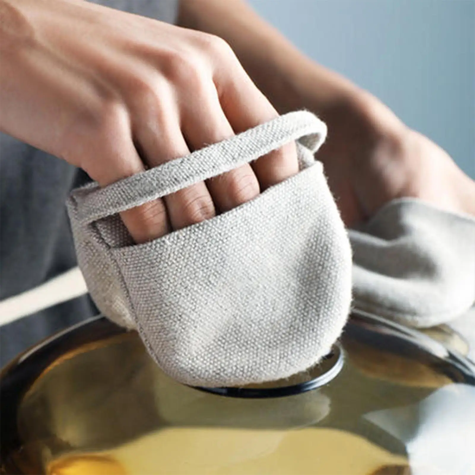 Gants de cuisine avec degré de chaleur, protection contre les brûlures, gant de cuisson, outil de cuisine