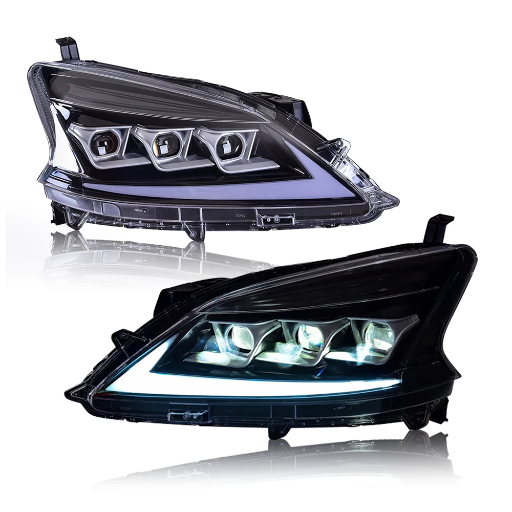 

Светодиодные фары для Nissan Sylphy в сборе 2012-2015 со светодиодными дневными ходовыми огнями Водонепроницаемые