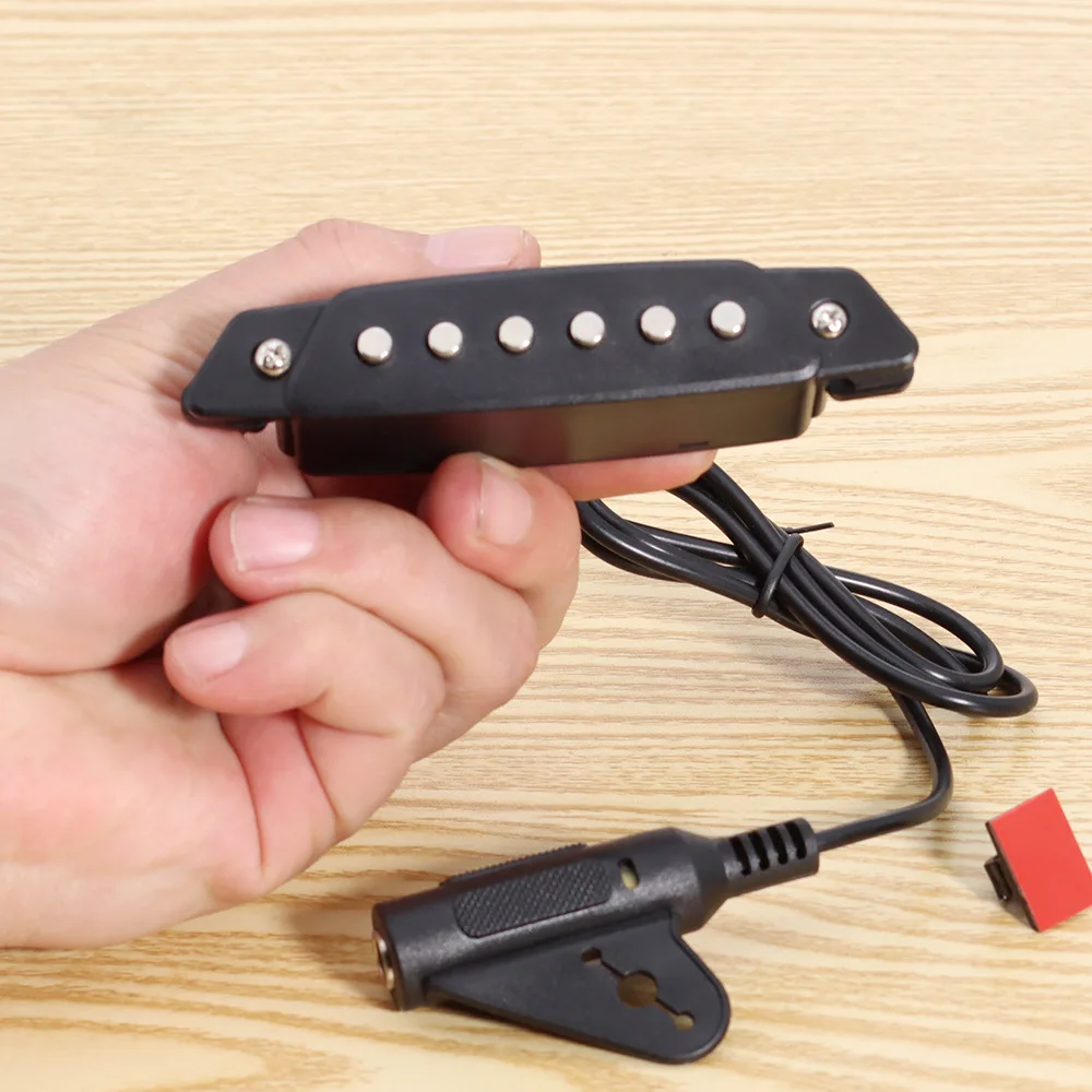 

Звукосниматель для акустической гитары без сверления, звукосниматель для фолк-гитары с датчиком ударных инструментов, звуковой преобразователь для резонаторного отверстия