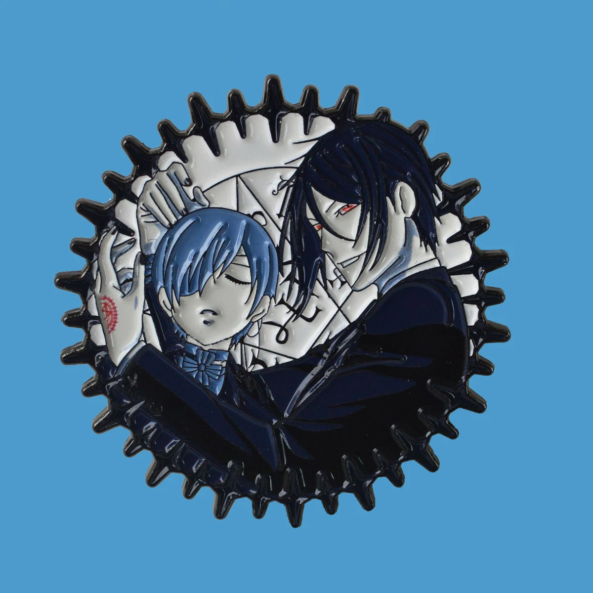 Anime Lapel Pins for Backpacks Sebastian·Michaelis Enamel Pin Cosplay Brooch for Clothes Collect Badges Jewelry Gifts Friends