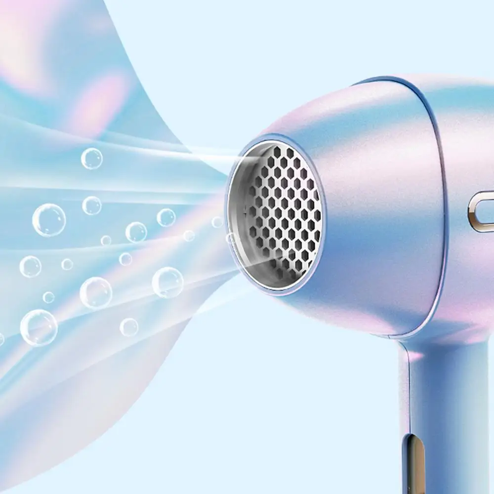 Zero Radiation Anion Hair Dryer 1200W Household Strong Wind Blower with 3 Gears 55℃ Constant Temperature Control Styling Tools
