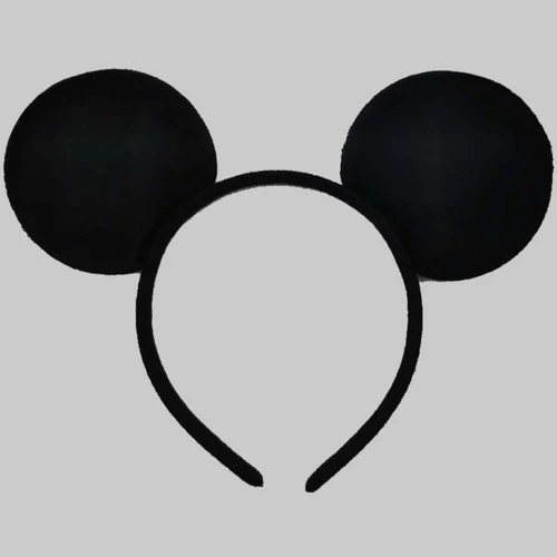 Imagen 2 del producto Diademas de Mickey Mouse con orejas grandes de Disney para mujer, diademas clásicas simples de Minnie, accesorios para el cabello con lazo negro, regalo de actividades para niños