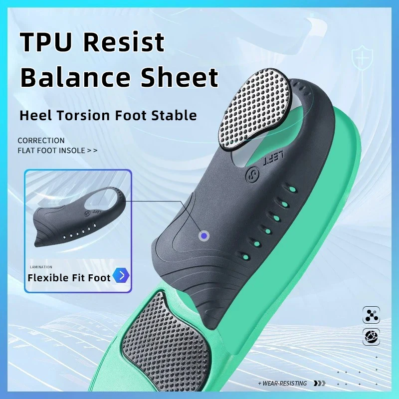 1Pair Orthopedic Insoles Sport Shoes Sole For feet Arch Foot Pad X/O Leg Correction Flat Foot Arch Support Sports Shoes Insert view 5