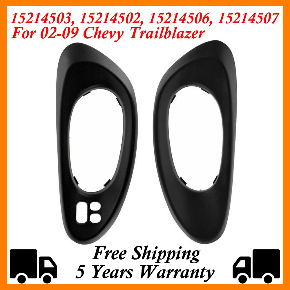 15214503 15214502 Garnitures de poignées de porte intérieures avant et arrière 15214506 15214507 Pour Chevy Trailblazer 2002-2009 Gauche Droite