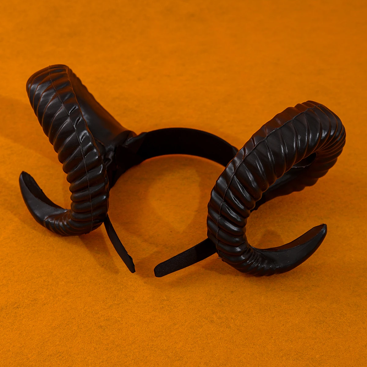 أسود الأغنام القرن هالوين خوذة القرن عقال كوس حزب الظلام نمط للنساء إكسسوارات الشعر