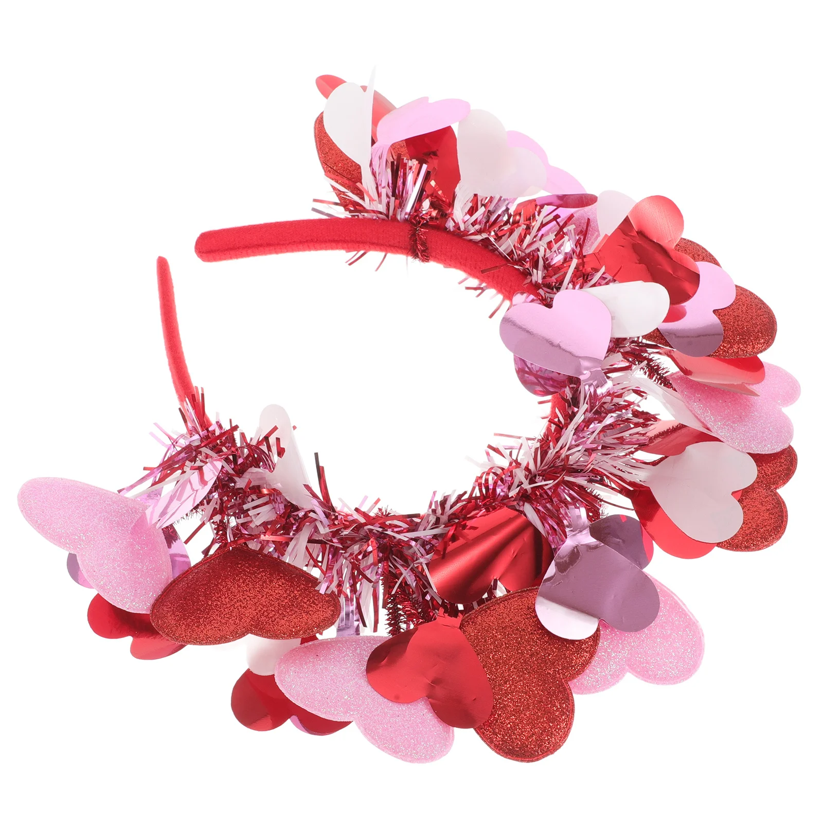 10 قطعة عقال القلب عيد الحب الأحمر الوردي بريق كيوبيد اكسسوارات لحفل زفاف عيد ميلاد الاحتفال القلب رئيس Boppers #1