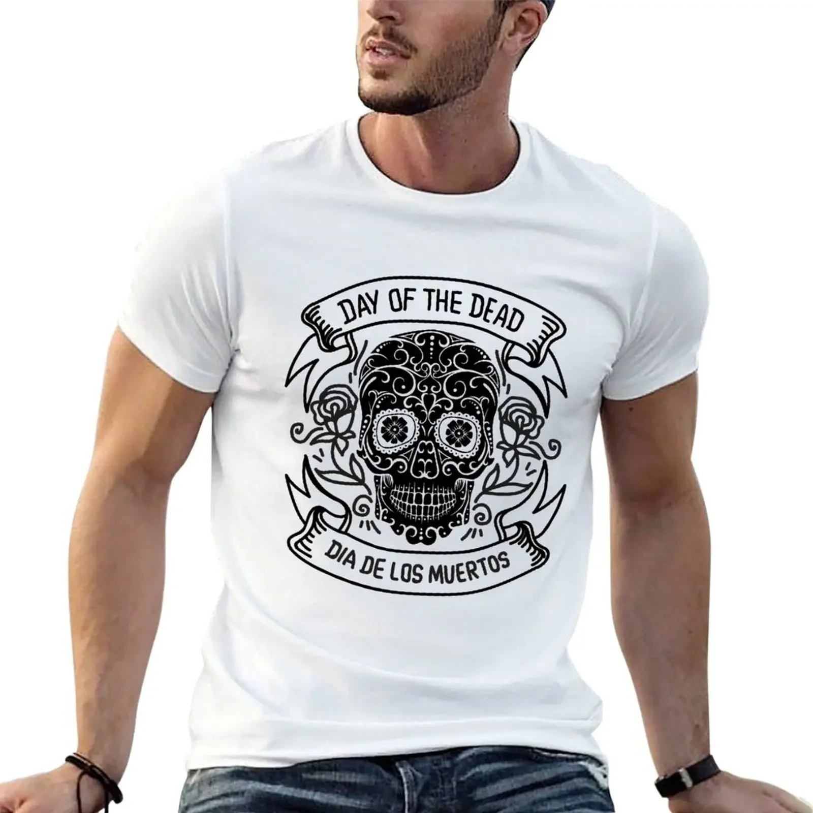 La Santa Muerte Skeleton The Mexican Grim Shirt T-Shirt vintage clothes kawaii clothes plain aesthetic clothes shirts men