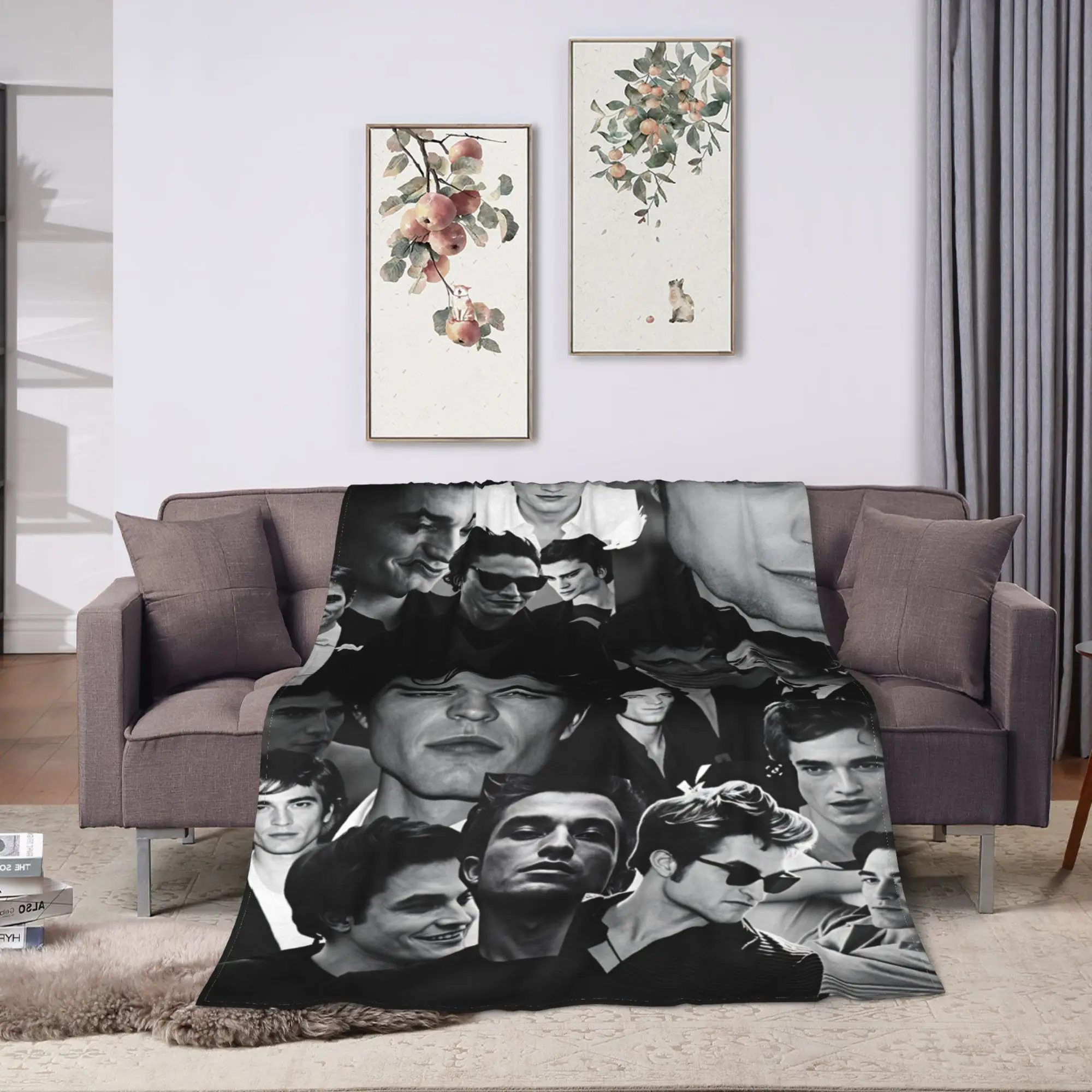 Twilight Saga Edward Bella Super Warm Blankets  Camping Plush Throw Blanket Funny Couch Bed Flannel Bedspread Sofa Bed Cover