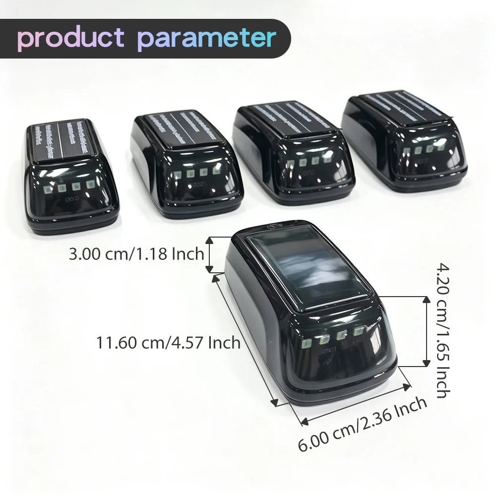 Wireless Truck Cab Lights – USB-Rechargeable Roof Marker Lights with No-Drill Installation for Truck Styling 4