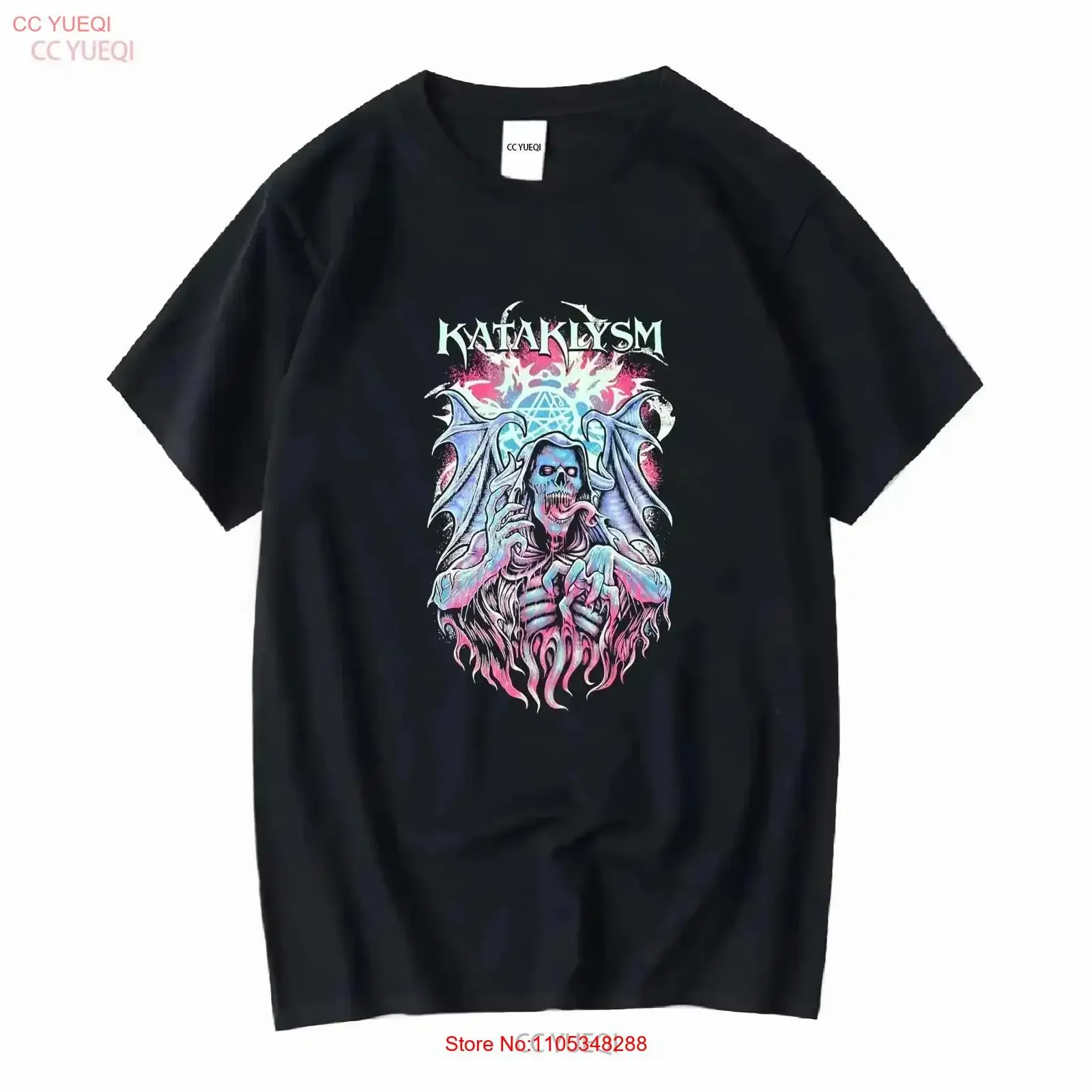 Men's Kataklysm Reaper Underneath The Scars T shirt Medium Black vintage Washed designer clothes Top For Everyday Wear vintage