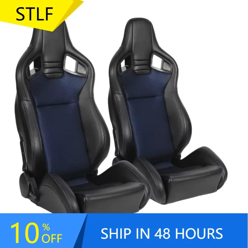 

STLF Car Accessories Universal PVC Leather Carbon Bucket Seat Reclining Bucket Seats