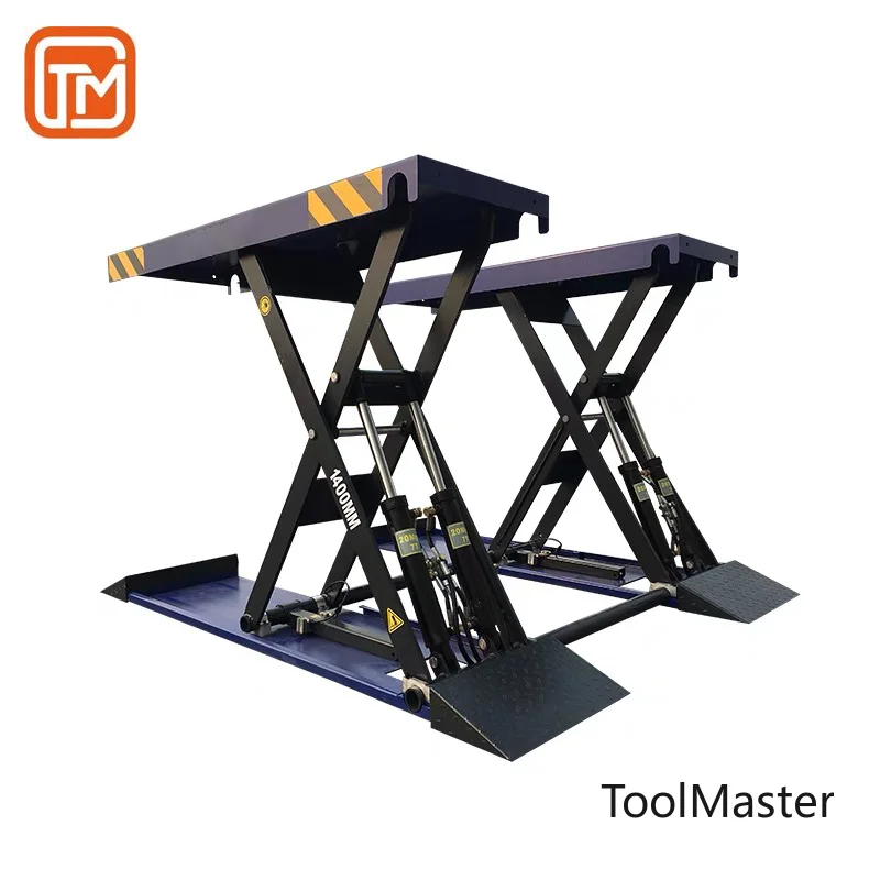

[Hot Sale]Trihero Hot Sell 1.2M 1.4M 1.6M Height 4 T Capacity Car Repair Shop 1400mm Four Cylinder Hydraulic Hoist Mobile Scisso