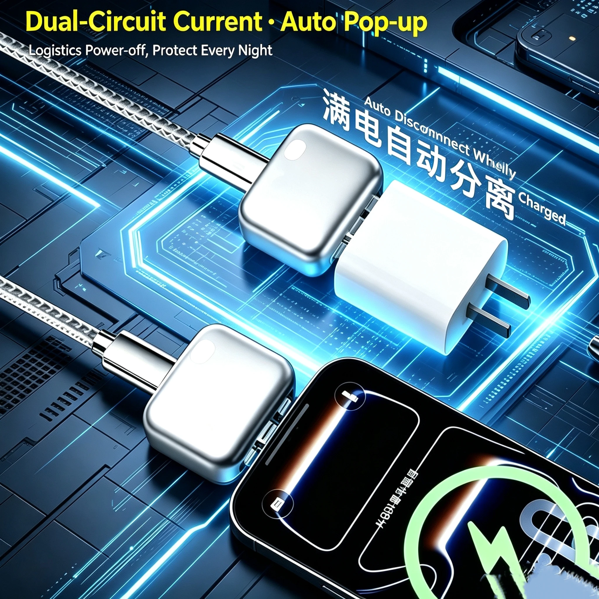 Smart Auto Stop Charging Adapter Overview