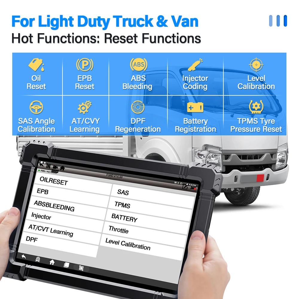 ANCEL X7 HD Heavy Duty Truck OBD2 Automotive Scanner Full System 12V 24V Oil D-P-F Regen ECU Reset OBD2 Truck Diagnostic Tools 