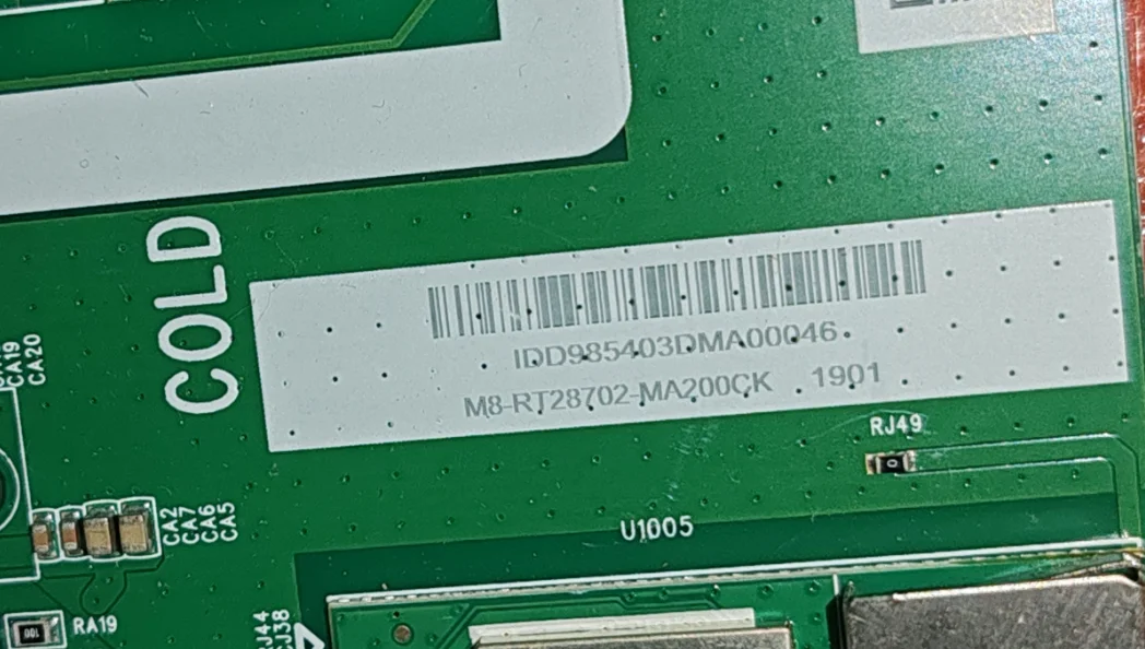 40-7RT75PB-MAD2HG 7RT75PB M8-RJ28702-MA200CK اللوحة الأم للتلفزيون ثلاثة في واحد، تم اختبارها جيدًا، صورة مادية
