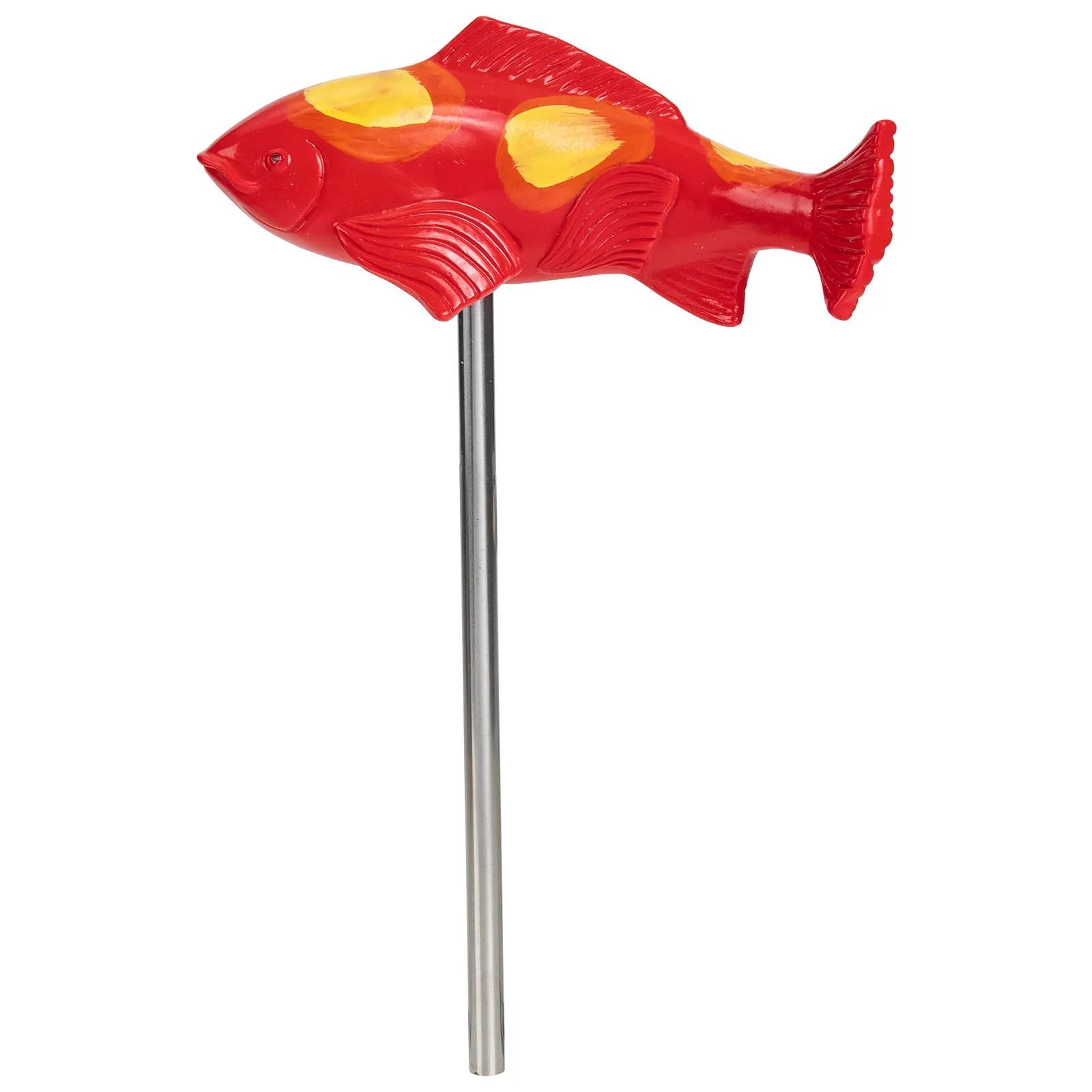

Koi Resin Red Fish Shape Stake for Garden Yard Outdoor Lawn Ornaments Smooth Surface Resin Koi Craft Modern Style