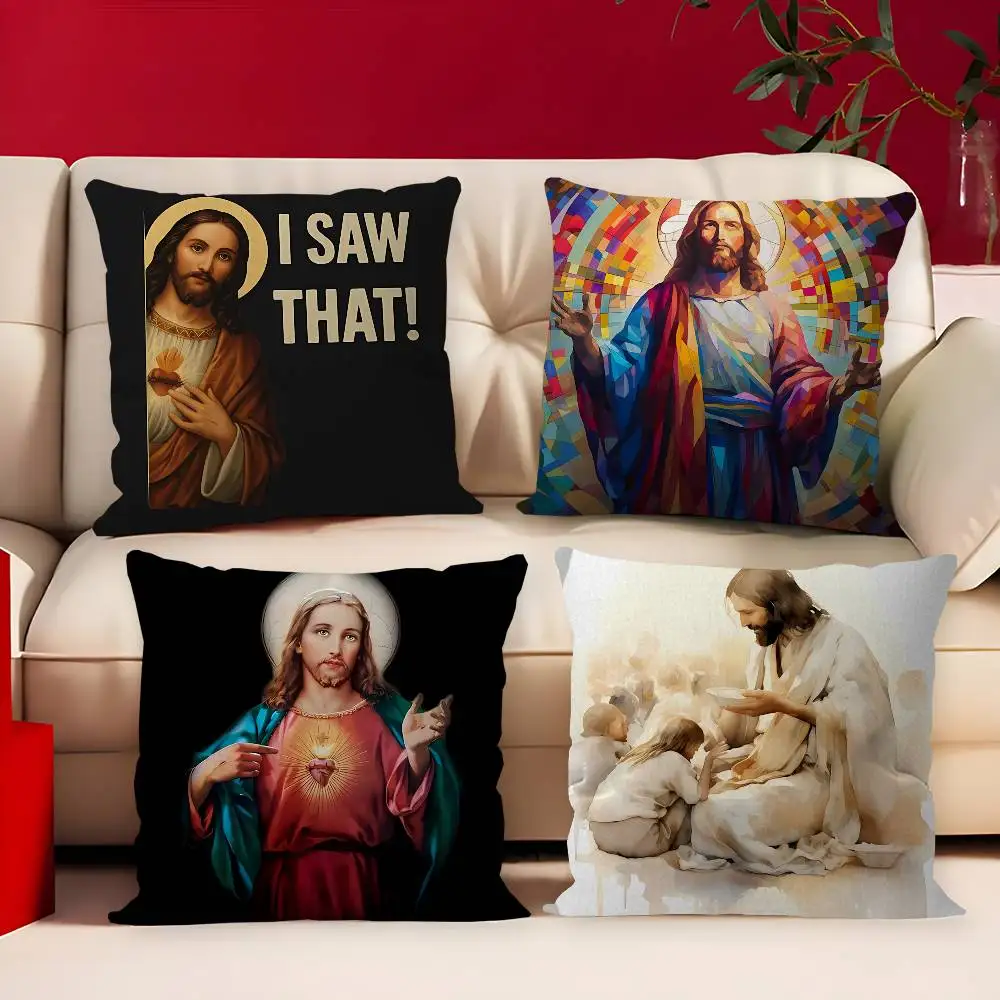 Jesus I Saw That pillow cover sofa cushion cover home room decoration children gift