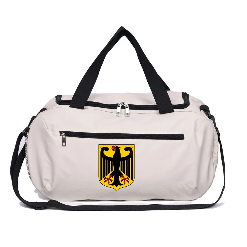 

Gym Bag Waterproof Fitness Bag Sport Men Women Bag Outdoor Fitness Portable Bags Yoga Sports Germany Emblem Printed Bag