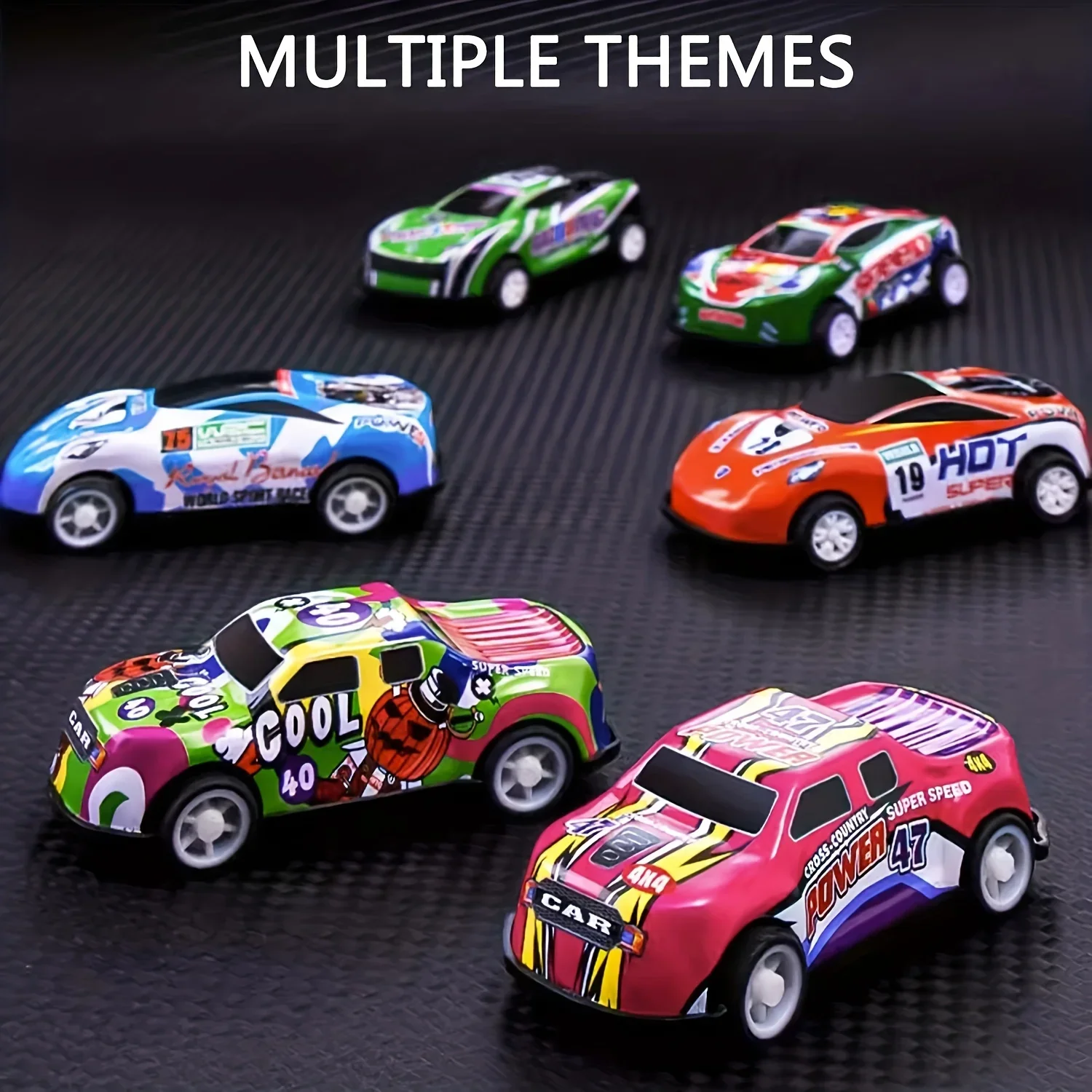 10/20/30 Stück Mini-Rückziehautos - Großpackung Party-Geschenk Rennautos Spielzeug (Stil und Farben zufällig) – Detail 4