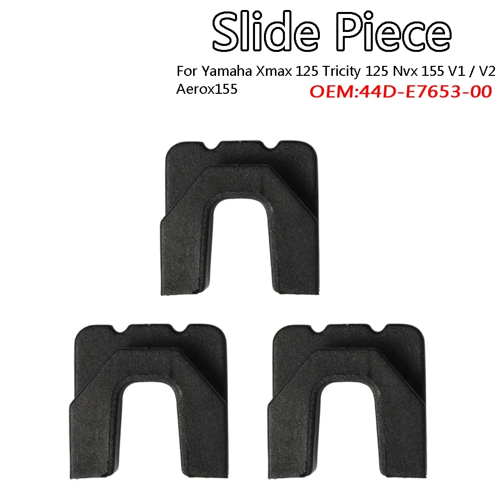 

3pcs Pulley Slide Piece U Clip For Yamaha Xmax 125 Tricity 125 Nvx 155 V1/V2 Aerox155 44D-E7653-00