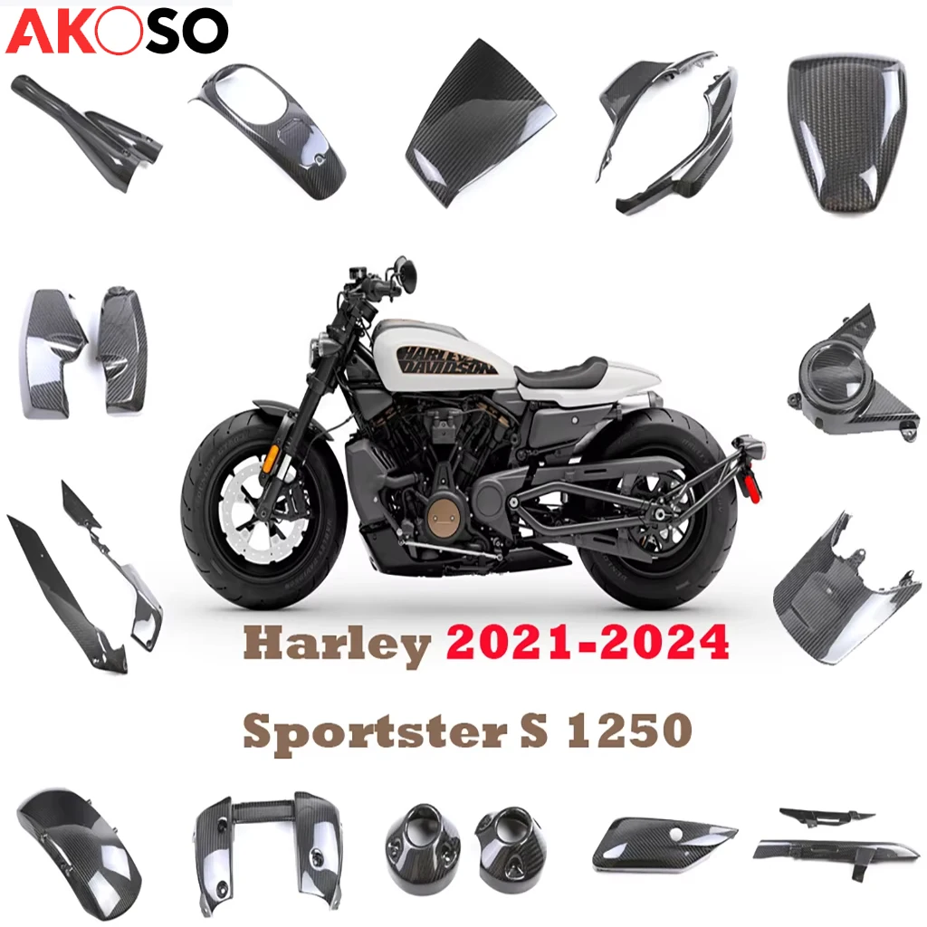 

For Harley Sportster S 1250 RH 1250S 2021-2024 Carbon Fiber Fender Protector Guard Cowling Motorcycle Accessories Fairing Kits