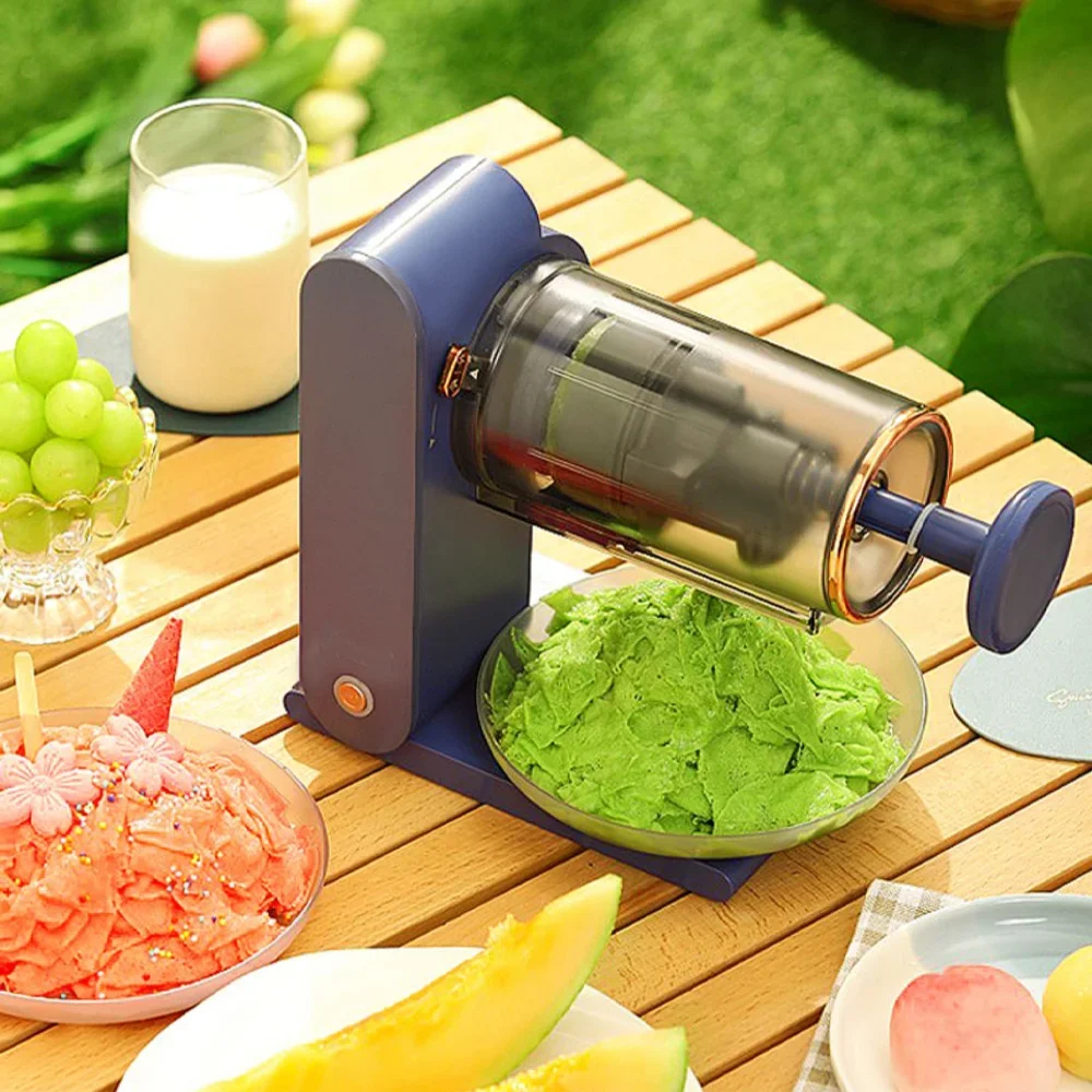 20W Household Small Shaved Ice Machine For Making Smoothies, Fully Automatic Snow Shaved Ice Machine